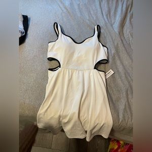 old navy black and white dress